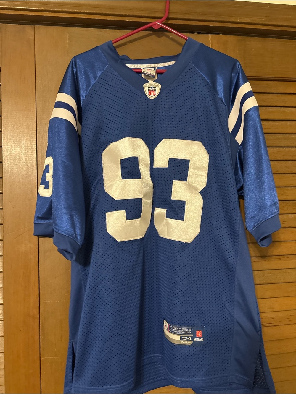 Reebok Mens Royal Blue Football Colts Freeney Jersey 93
